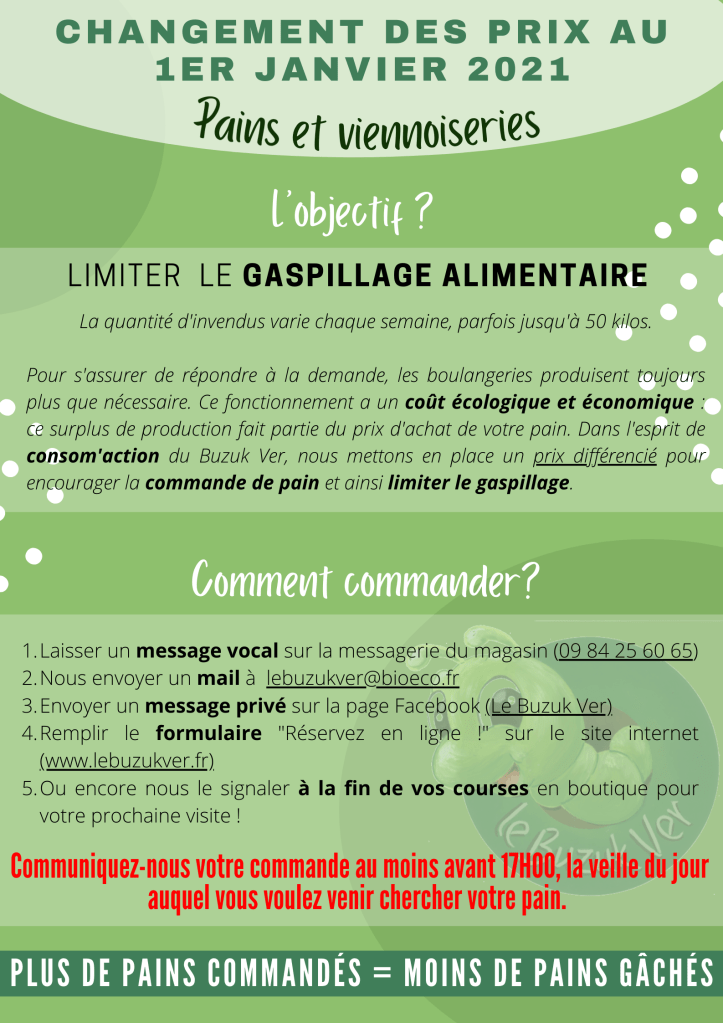 [Actu] Nouveaux tarifs pour les pains et&nbsp;viennoiseries